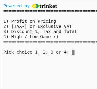 Your Python Trinket