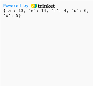 Accumulator pattern (dictionaries)