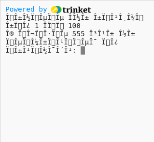 Your Python Trinket