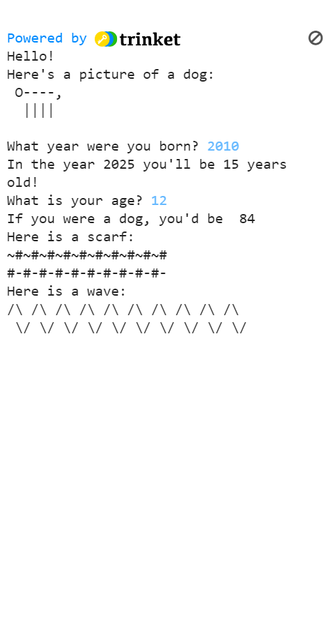 New Python Trinket Remix