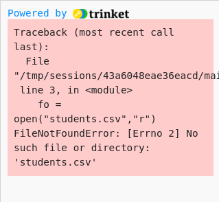 Your Python Trinket